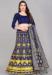 Picture of Elegant Silk Dark Slate Blue Lehenga Choli