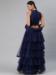 Picture of Ideal Net Navy Blue Lehenga Choli