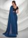 Picture of Resplendent Georgette & Organza Midnight Blue Saree