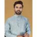 Picture of Elegant Silk Light Steel Blue Kurtas