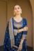 Picture of Graceful Silk Midnight Blue Straight Cut Salwar Kameez
