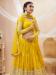 Picture of Delightful Georgette Yellow Lehenga Choli