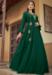 Picture of Delightful Satin Dark Green Readymade Gown