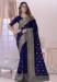 Picture of Alluring Silk Navy Blue Saree