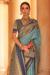 Picture of Nice Silk Light Slate Grey Saree