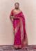 Picture of Grand Crepe & Silk Medium Violet Red Saree