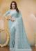 Picture of Ideal Georgette Light Slate Grey Saree