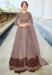 Picture of Excellent Net Rosy Brown Straight Cut Salwar Kameez