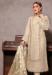 Picture of Georgette Pale Golden Rod Straight Cut Salwar Kameez