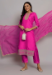 Picture of Silk Medium Violet Red Readymade Salwar Kameez