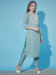 Picture of Cotton & Silk Cadet Blue Readymade Salwar Kameez
