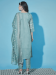 Picture of Cotton & Silk Cadet Blue Readymade Salwar Kameez