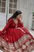 Picture of Fine Georgette Maroon Readymade Gown
