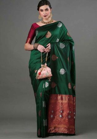 Picture of Nice Silk Sea Green Saree