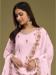 Picture of Ravishing Georgette Pink Straight Cut Salwar Kameez