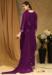 Picture of Nice Georgette Purple Straight Cut Salwar Kameez