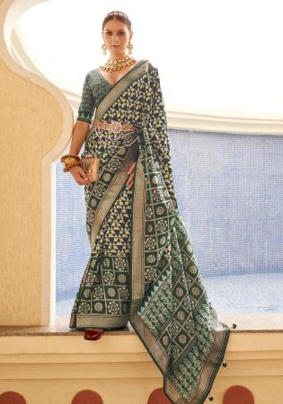 Picture of Fine Silk Sea Green Saree