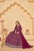 Picture of Pretty Georgette Maroon Anarkali Salwar Kameez