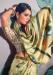 Picture of Pleasing Crepe & Satin Dark Khaki Saree