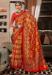 Picture of Bewitching Chiffon & Cotton Crimson Saree