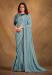 Picture of Grand Georgette & Satin & Silk Light Blue Saree