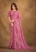 Picture of Sublime Georgette & Satin & Silk Hot Pink Saree