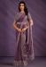 Picture of Enticing Crepe & Satin & Silk Plum Saree
