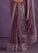 Picture of Enticing Crepe & Satin & Silk Plum Saree