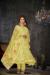 Picture of Resplendent Net Burly Wood Anarkali Salwar Kameez