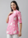 Picture of Pleasing Rayon Pale Violet Red Kurtis & Tunic