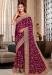 Picture of Classy Georgette Maroon Saree