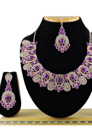 Picture of Lovely Purple Necklace Set