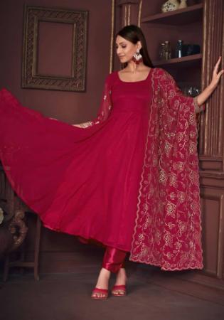 Picture of Sublime Georgette Light Pink Anarkali Salwar Kameez