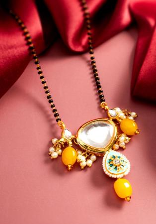 Picture of Elegant Light Golden Rod Yellow Mangalsutra