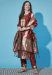 Picture of Cotton & Silk Maroon Readymade Salwar Kameez