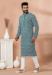 Picture of Beauteous Cotton & Georgette Medium Sea Green Kurtas