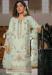 Picture of Silk & Organza Dark Sea Green Straight Cut Salwar Kameez