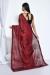 Picture of Wonderful Satin & Silk & Organza Fire Brick Saree