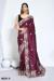 Picture of Well Formed Net & Silk & Organza Purple Saree