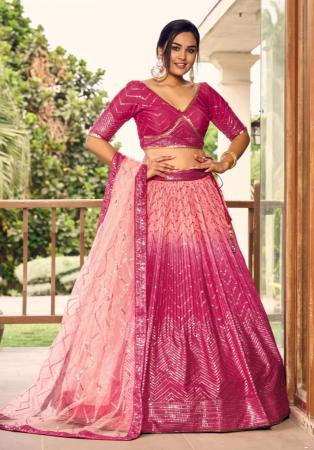 Picture of Taking Chiffon Light Pink Lehenga Choli