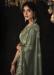 Picture of Exquisite Silk Dark Olive Green Saree