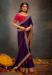 Picture of Stunning Satin Purple Saree