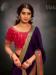 Picture of Stunning Satin Purple Saree