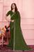 Picture of Alluring Chiffon Dark Olive Green Saree