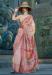 Picture of Amazing Organza Rosy Brown Saree