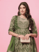 Picture of Cotton & Silk Olive Drab Readymade Salwar Kameez