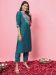 Picture of Fascinating Silk Midnight Blue Readymade Salwar Kameez