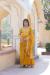Picture of Cotton & Georgette Dark Golden Rod Readymade Gown