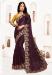 Picture of Lovely Georgette & Silk Dark Olive Green Saree
