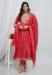 Picture of Rayon & Cotton Dark Red Readymade Salwar Kameez